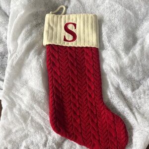 Monogrammed Christmas stocking